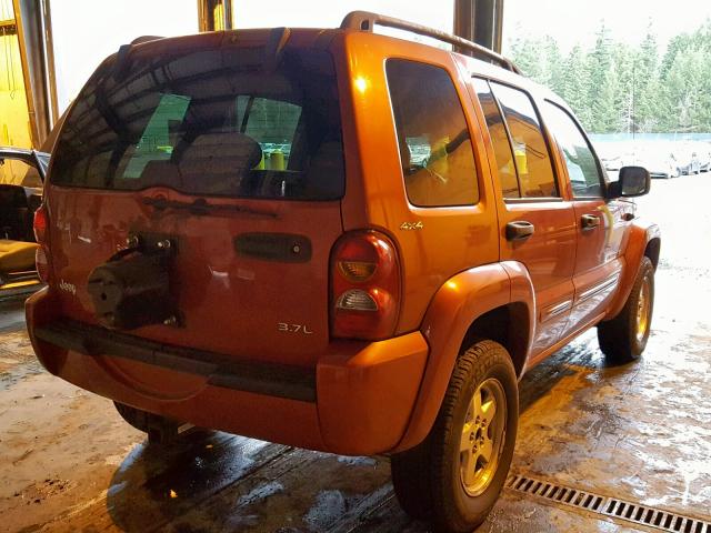 1J4GL58K02W199070 - 2002 JEEP LIBERTY LI RED photo 4