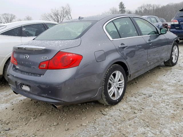 JN1CV6AR4BM405016 - 2011 INFINITI G37 GRAY photo 4