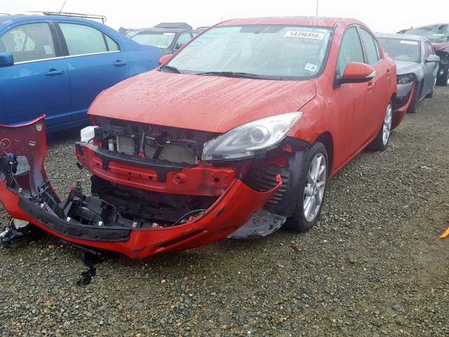 JM1BL1W9XC1698790 - 2012 MAZDA 3 S RED photo 2