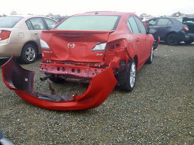 JM1BL1W9XC1698790 - 2012 MAZDA 3 S RED photo 4