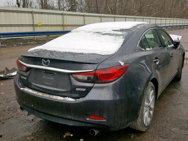 JM1GJ1V67E1134116 - 2014 MAZDA 6 TOURING GRAY photo 4