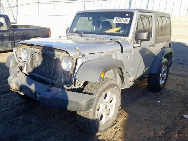 1C4AJWAG1DL689969 - 2013 JEEP WRANGLER S GRAY photo 2