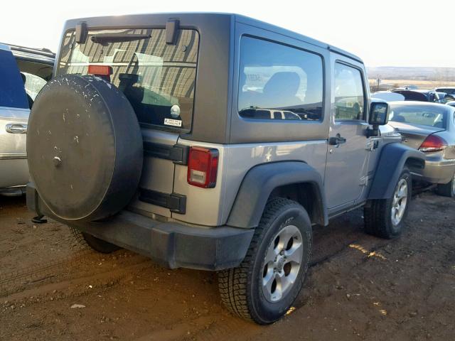 1C4AJWAG1DL689969 - 2013 JEEP WRANGLER S GRAY photo 4