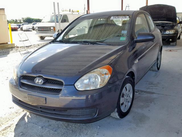 KMHCM36C68U058845 - 2008 HYUNDAI ACCENT GS CHARCOAL photo 2