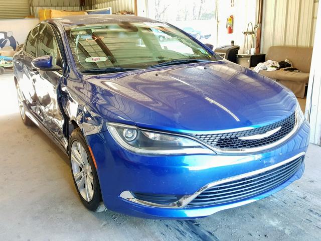 1C3CCCABXFN594652 - 2015 CHRYSLER 200 LIMITE BLUE photo 1