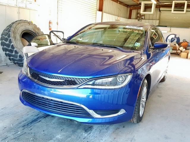 1C3CCCABXFN594652 - 2015 CHRYSLER 200 LIMITE BLUE photo 2