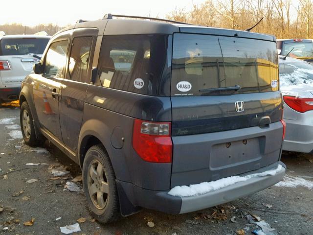 5J6YH28563L002694 - 2003 HONDA ELEMENT EX GRAY photo 3