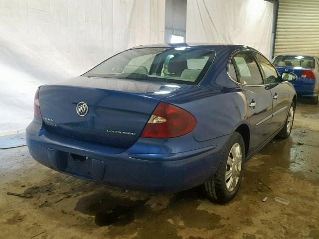 2G4WC532351316043 - 2005 BUICK LACROSSE C BLUE photo 4