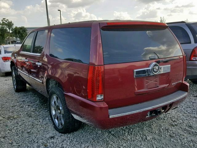 1GYFK66888R173870 - 2008 CADILLAC ESCALADE E MAROON photo 3