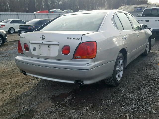 JT8BD69S620164729 - 2002 LEXUS GS 300 SILVER photo 4