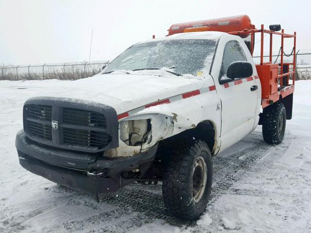 3D7KS26L09G505714 - 2009 DODGE RAM 2500 WHITE photo 2