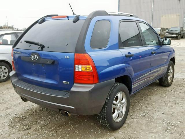 KNDJE723567219946 - 2006 KIA NEW SPORTA BLUE photo 4