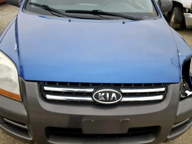 KNDJE723567219946 - 2006 KIA NEW SPORTA BLUE photo 7