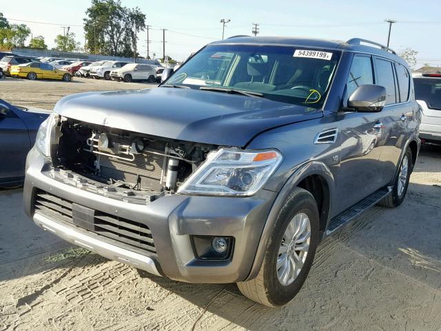 JN8AY2ND5H9008319 - 2017 NISSAN ARMADA SV GRAY photo 2