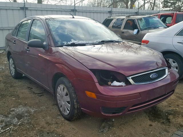 1FAFP34NX7W338970 - 2007 FORD FOCUS ZX4 RED photo 1