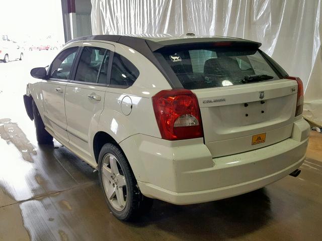 1B3HB78K77D365453 - 2007 DODGE CALIBER R/ WHITE photo 3