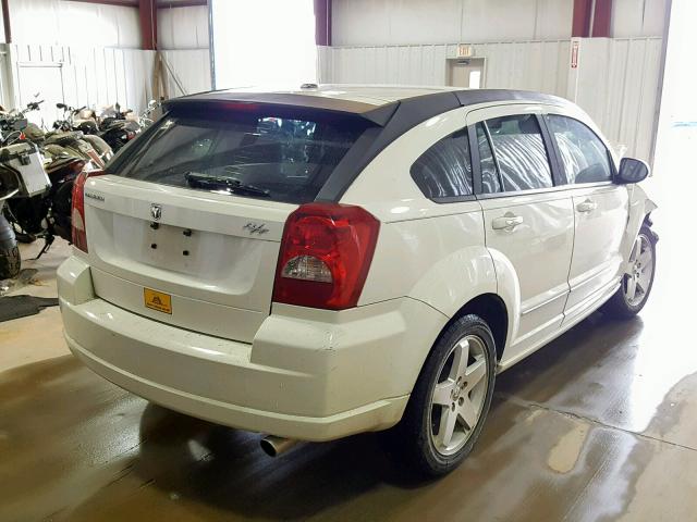 1B3HB78K77D365453 - 2007 DODGE CALIBER R/ WHITE photo 4