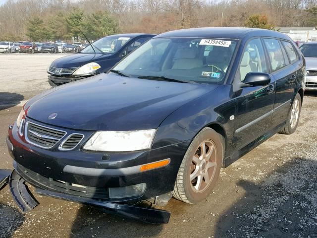 YS3FD59Y071114856 - 2007 SAAB 9-3 2.0T BLACK photo 2