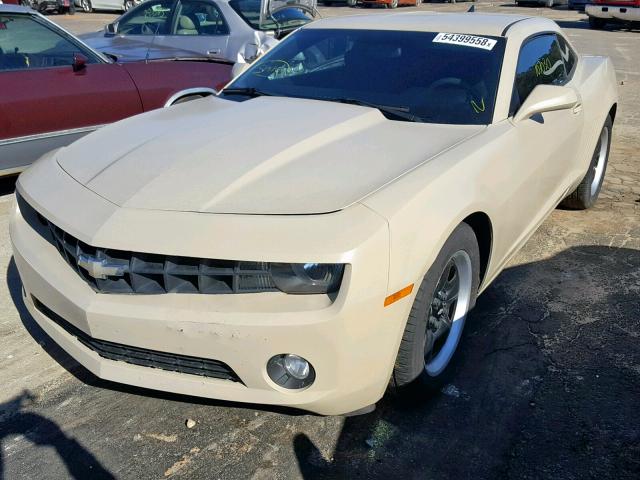 2G1FA1ED1B9173990 - 2011 CHEVROLET CAMARO LS TAN photo 2