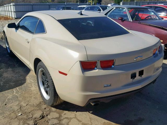 2G1FA1ED1B9173990 - 2011 CHEVROLET CAMARO LS TAN photo 3