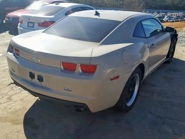 2G1FA1ED1B9173990 - 2011 CHEVROLET CAMARO LS TAN photo 4