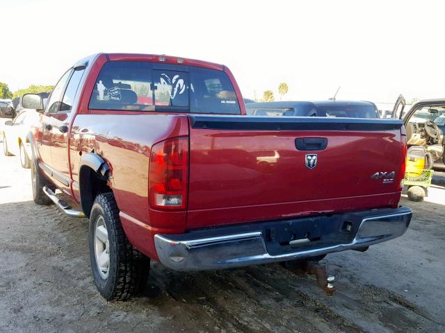 1D7HU18226S615767 - 2006 DODGE RAM 1500 S RED photo 3