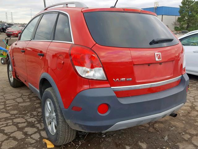 3GSCL33PX9S507805 - 2009 SATURN VUE XE RED photo 3