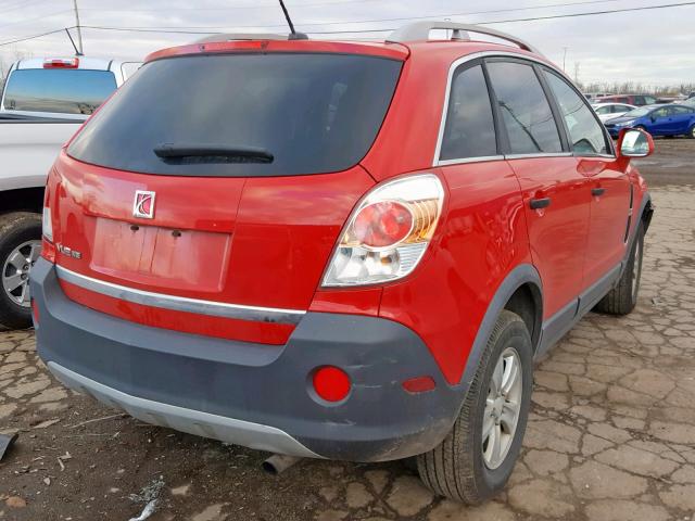 3GSCL33PX9S507805 - 2009 SATURN VUE XE RED photo 4