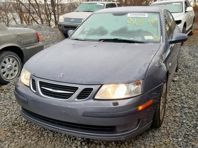 YS3FD49Y571141593 - 2007 SAAB 9-3 2.0T GRAY photo 2