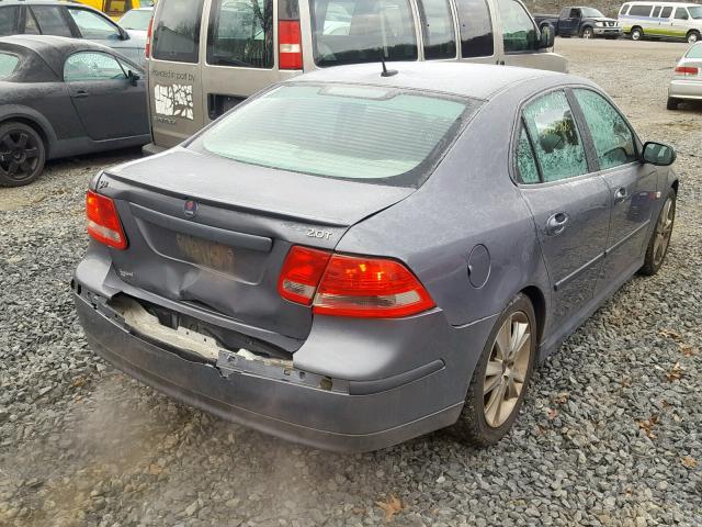 YS3FD49Y571141593 - 2007 SAAB 9-3 2.0T GRAY photo 4