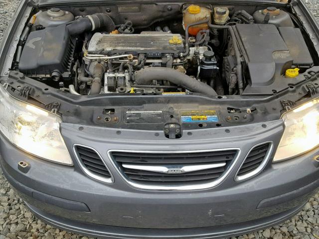 YS3FD49Y571141593 - 2007 SAAB 9-3 2.0T GRAY photo 7