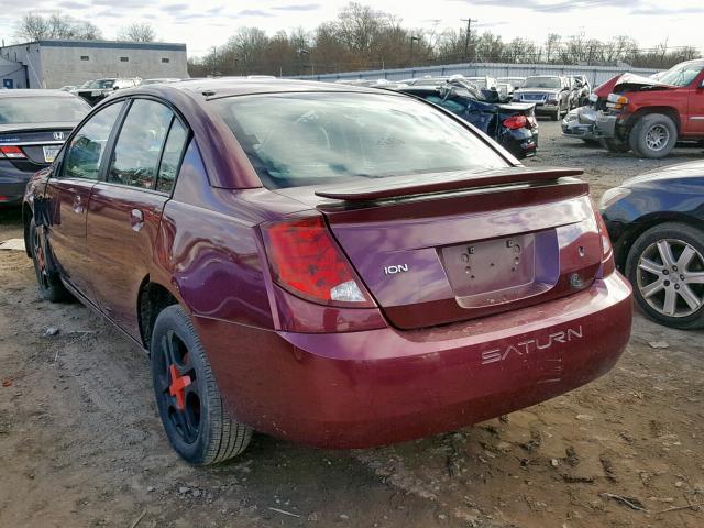 1G8AK52F43Z179733 - 2003 SATURN ION LEVEL RED photo 3