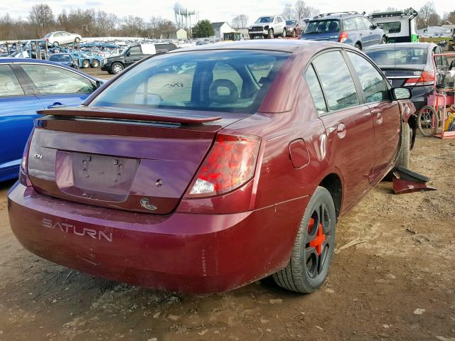 1G8AK52F43Z179733 - 2003 SATURN ION LEVEL RED photo 4