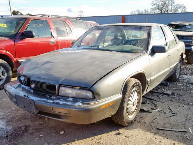 2G4WB52K9T1514594 - 1996 BUICK REGAL CUST GRAY photo 2