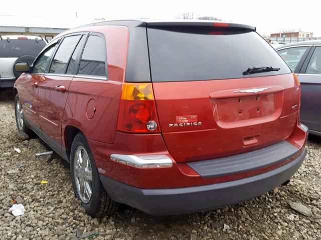 2C8GF68424R637280 - 2004 CHRYSLER PACIFICA RED photo 3