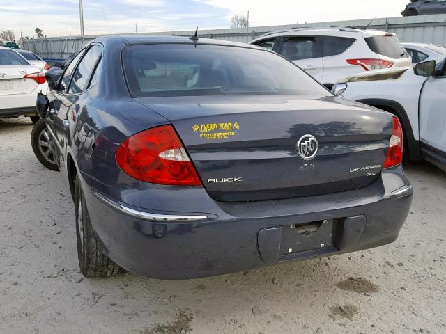 2G4WD582881200735 - 2008 BUICK LACROSSE C BLUE photo 3