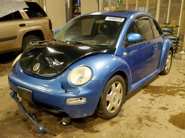 3VWCA21C8YM450872 - 2000 VOLKSWAGEN NEW BEETLE Mavi foto 2