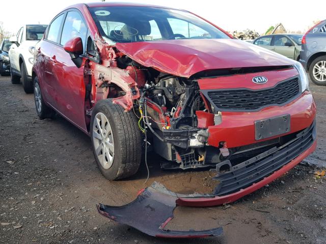 KNADM4A35F6465995 - 2015 KIA RIO LX RED photo 9