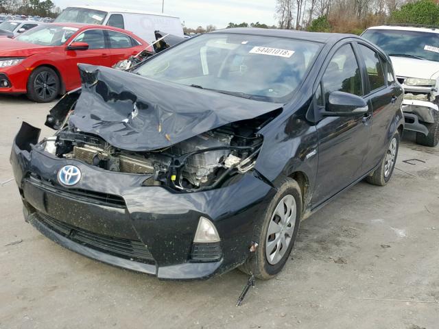 JTDKDTB3XC1021832 - 2012 TOYOTA PRIUS C BLUE photo 2