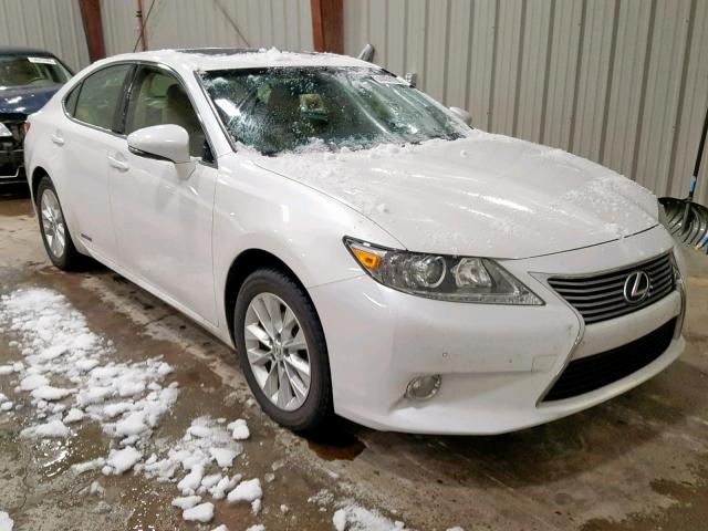 JTHBW1GG4D2009941 - 2013 LEXUS ES 300H WHITE photo 1