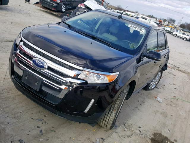 2FMDK3KC4DBB41223 - 2013 FORD EDGE LIMIT BLACK photo 2