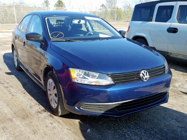 3VW2K7AJ6EM255286 - 2014 VOLKSWAGEN JETTA BASE Կապույտ լուսանկար 1
