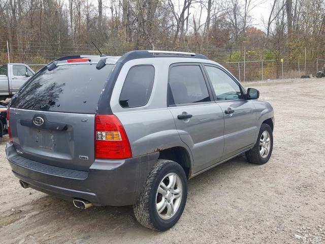 KNDJF723767287405 - 2006 KIA NEW SPORTA GRAY photo 4