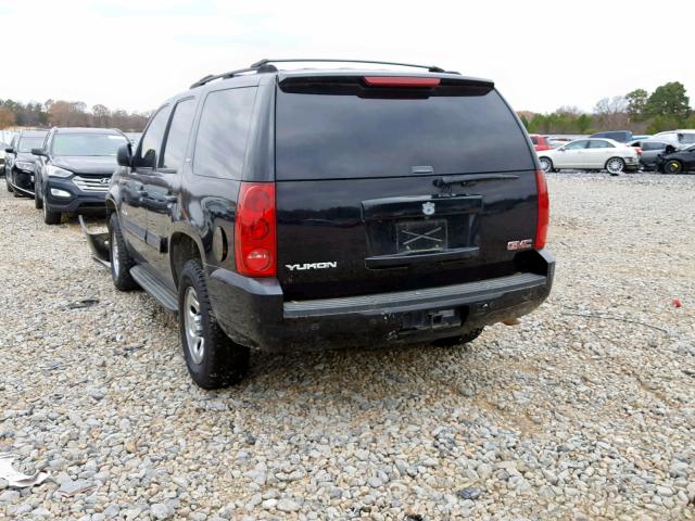 1GKFK13027R201205 - 2007 GMC YUKON BLACK photo 3