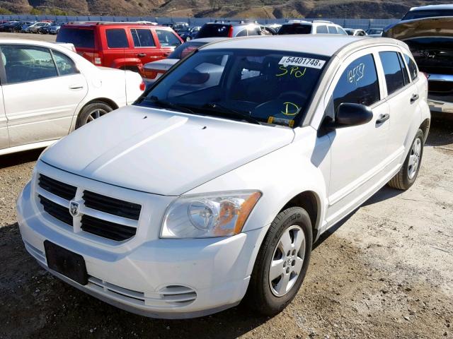 1B3HB28B67D233318 - 2007 DODGE CALIBER WHITE photo 2