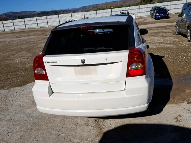 1B3HB28B67D233318 - 2007 DODGE CALIBER WHITE photo 9