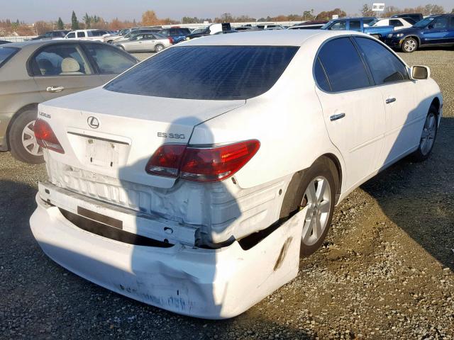 JTHBA30G855101638 - 2005 LEXUS ES 330 WHITE photo 4