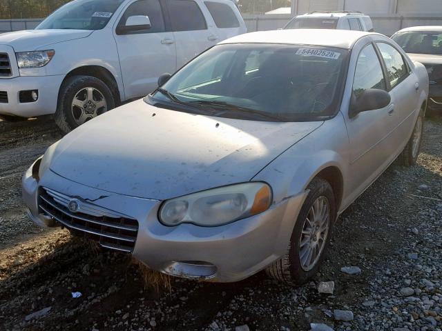 1C3EL46X34N344203 - 2004 CHRYSLER SEBRING LX SILVER photo 2