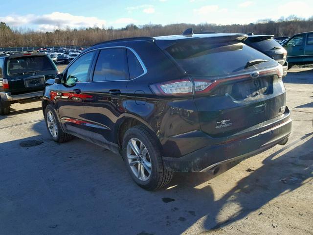 2FMPK4J93GBB17797 - 2016 FORD EDGE SEL BLACK photo 3