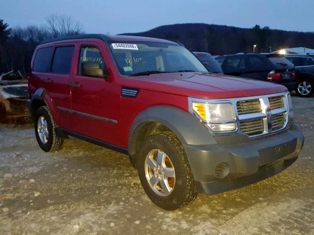 1D8GU28K87W643337 - 2007 DODGE NITRO SXT RED photo 1